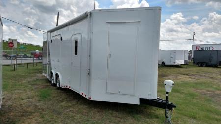 New 24ft MOTORCYLE Trailer with LIVING QUARTERS