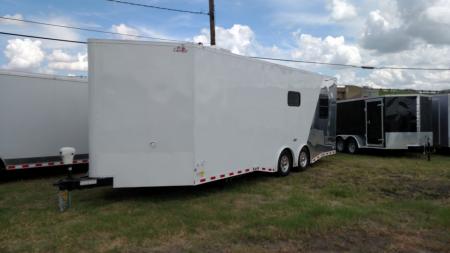New 24ft MOTORCYLE Trailer with LIVING QUARTERS