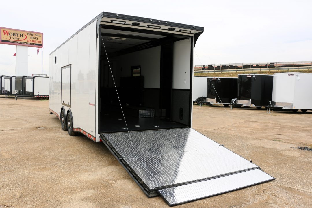 New 26FT RACE TRAILER W/ DRIVE OVER RAMPS ST#96343