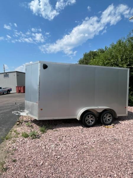 Used 2020 E-Z Hauler 7x14 Cargo / Enclosed Trailer