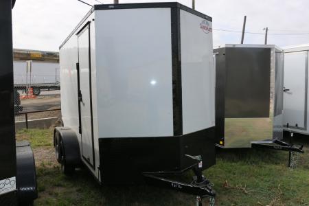New 6 x 12 EHW Screwless Exterior Tandem Axle st# SOLD