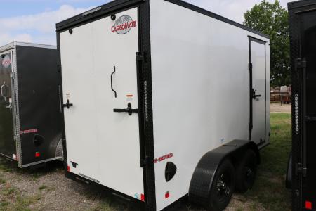 New 6 x 12 EHW Screwless Exterior Tandem Axle st# SOLD