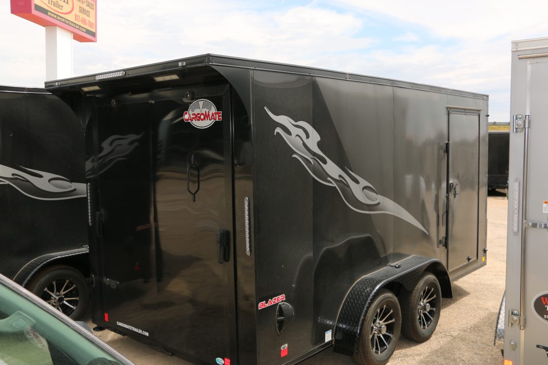 New 7 x 14 V-Low Motorcycle Trailer ST# SOLD