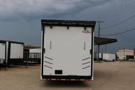 New 8.5 X 44 ELIMINATOR SS RACE TRAILER W/ BATH, BED AND MUCH MORE