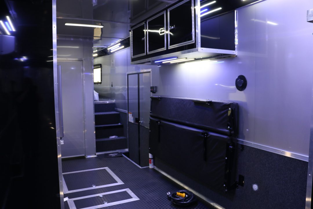 New 2026 Cargo Mate 8.5 X 44 ELIMINATOR SS RACE TRAILER W/ BATH, BED AND MUCH MORE