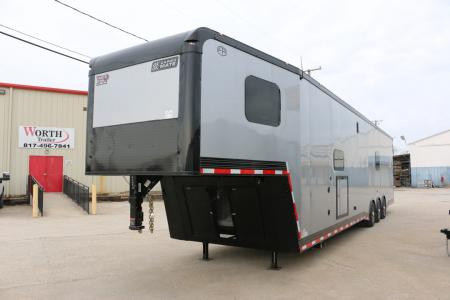 New 2026 Cargo Mate 8.5 X 44 ELIMINATOR SS RACE TRAILER W/ BATH, BED AND MUCH MORE