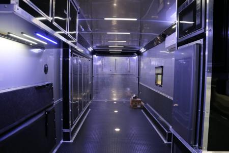 New 2026 Cargo Mate 8.5 X 44 ELIMINATOR SS RACE TRAILER W/ BATH, BED AND MUCH MORE