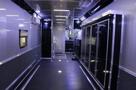 New 2026 Cargo Mate 8.5 X 44 ELIMINATOR SS RACE TRAILER W/ BATH, BED AND MUCH MORE