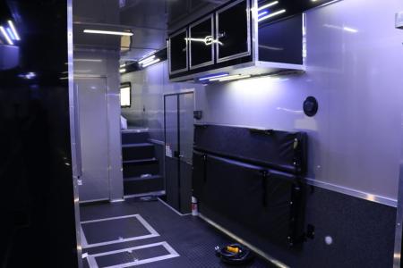 New 2026 Cargo Mate 8.5 X 44 ELIMINATOR SS RACE TRAILER W/ BATH, BED AND MUCH MORE