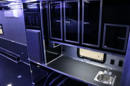 New 2026 Cargo Mate 8.5 X 44 ELIMINATOR SS RACE TRAILER W/ BATH, BED AND MUCH MORE