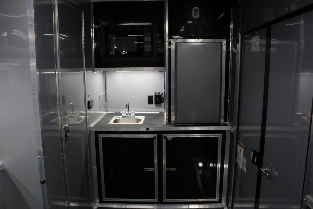 New 8.5"x34' ELIMINATOR SS W/BATHROOM, MINI SPLIT, AWNING AND MORE!