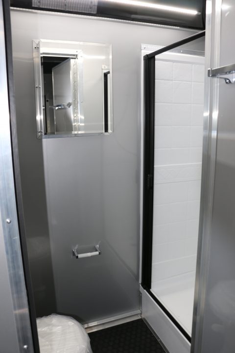 New 8.5"x34' ELIMINATOR SS W/BATHROOM, MINI SPLIT, AWNING AND MORE!