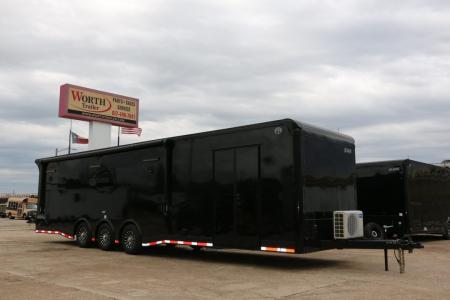 New 8.5"x34' ELIMINATOR SS W/BATHROOM, MINI SPLIT, AWNING AND MORE!