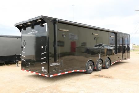 New 8.5"x34' ELIMINATOR SS W/BATHROOM, MINI SPLIT, AWNING AND MORE!