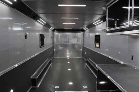 New 8.5"x34' ELIMINATOR SS W/BATHROOM, MINI SPLIT, AWNING AND MORE!