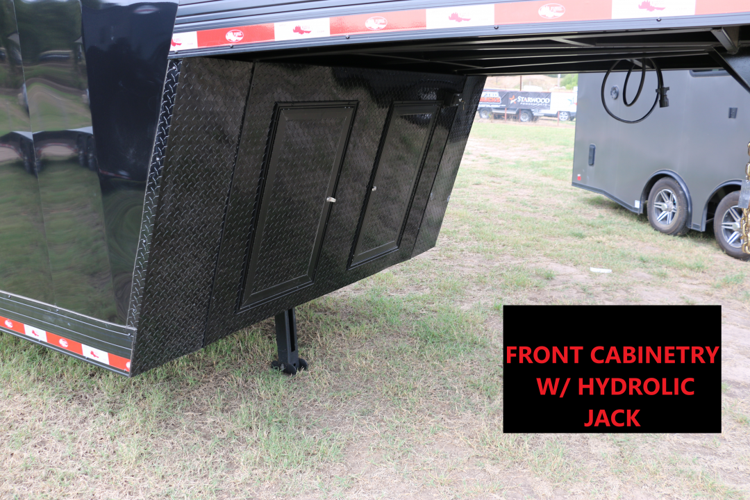New 8.5' X 44' GOOSENECK RACE CAR TRAILER W/ LIVING QUARTERS