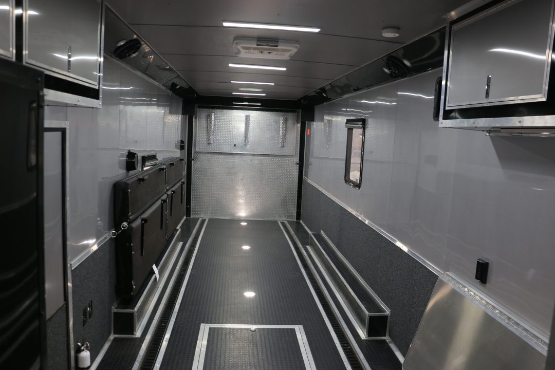 New 8.5' X 44' GOOSENECK RACE CAR TRAILER W/ LIVING QUARTERS