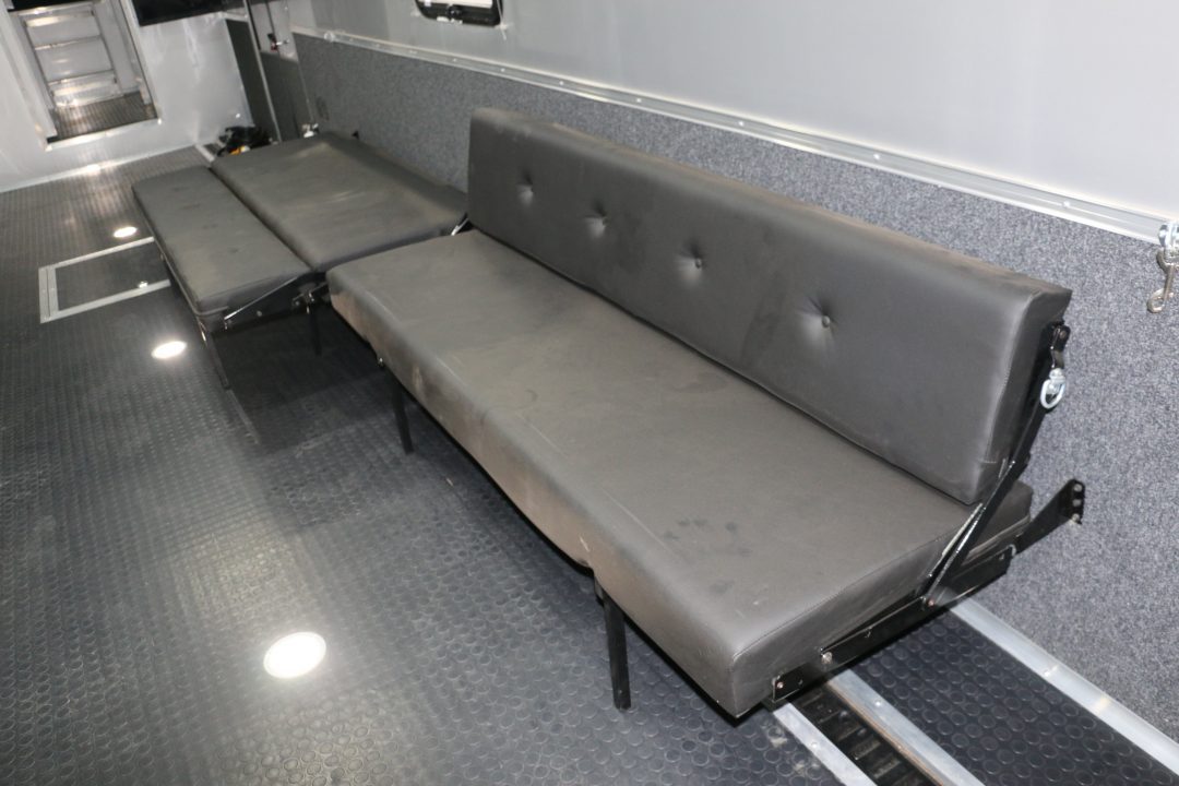 New 8.5' X 44' GOOSENECK RACE CAR TRAILER W/ LIVING QUARTERS