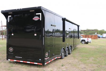 New 8.5' X 44' GOOSENECK RACE CAR TRAILER W/ LIVING QUARTERS