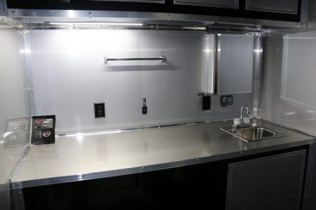 New 8.5' X 44' GOOSENECK RACE CAR TRAILER W/ LIVING QUARTERS