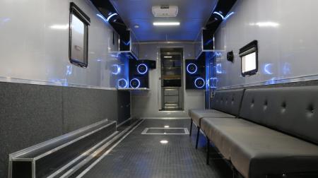 New 8.5' X 44' GOOSENECK RACE CAR TRAILER W/ LIVING QUARTERS