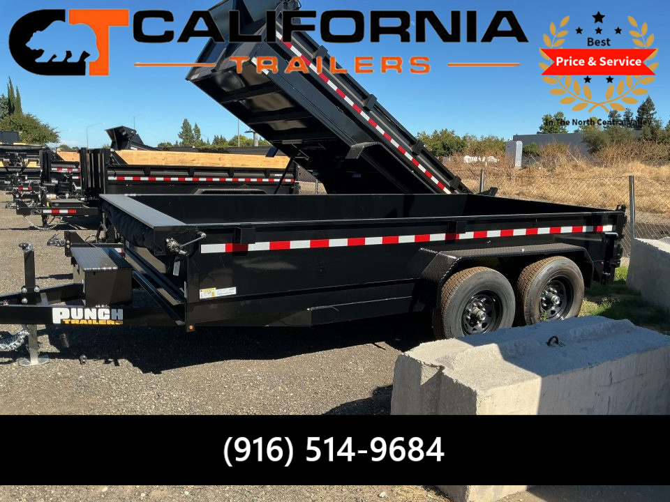 New 2026 Punch 83 x 14 Scissor Dump, 14K Dump Trailer