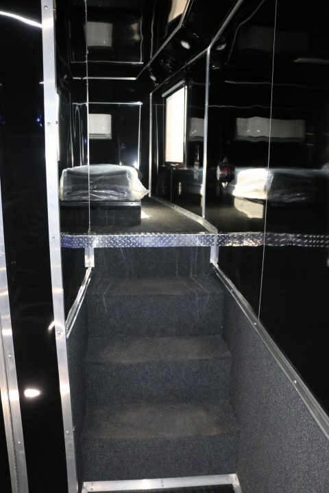 New 8.5'X44' GOOSENECK RACE TRAILER W/ BATHROOM ON ORDER