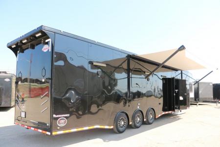 New 8.5'X44' GOOSENECK RACE TRAILER W/ BATHROOM ON ORDER