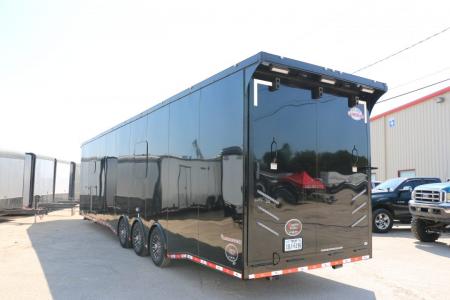 New 8.5'X44' GOOSENECK RACE TRAILER W/ BATHROOM ON ORDER