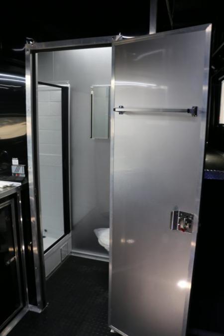 New 8.5'X44' GOOSENECK RACE TRAILER W/ BATHROOM ON ORDER
