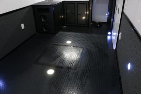 New 8.5X34 CARGO MATE ELIMINATOR SS RACE TRAILER mini split,awning,subwoofers,and more