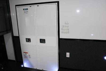 New 8.5X34 CARGO MATE ELIMINATOR SS RACE TRAILER mini split,awning,subwoofers,and more