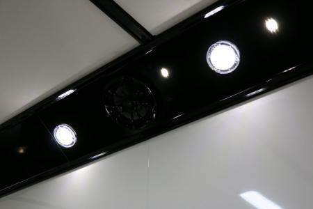 New 8.5X34 CARGO MATE ELIMINATOR SS RACE TRAILER mini split,awning,subwoofers,and more