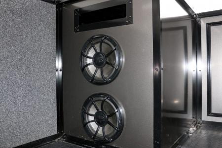 New 8.5X34 CARGO MATE ELIMINATOR SS RACE TRAILER mini split,awning,subwoofers,and more