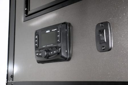 New 8.5X34 CARGO MATE ELIMINATOR SS RACE TRAILER mini split,awning,subwoofers,and more