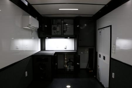 New 8.5X34 CARGO MATE ELIMINATOR SS RACE TRAILER mini split,awning,subwoofers,and more