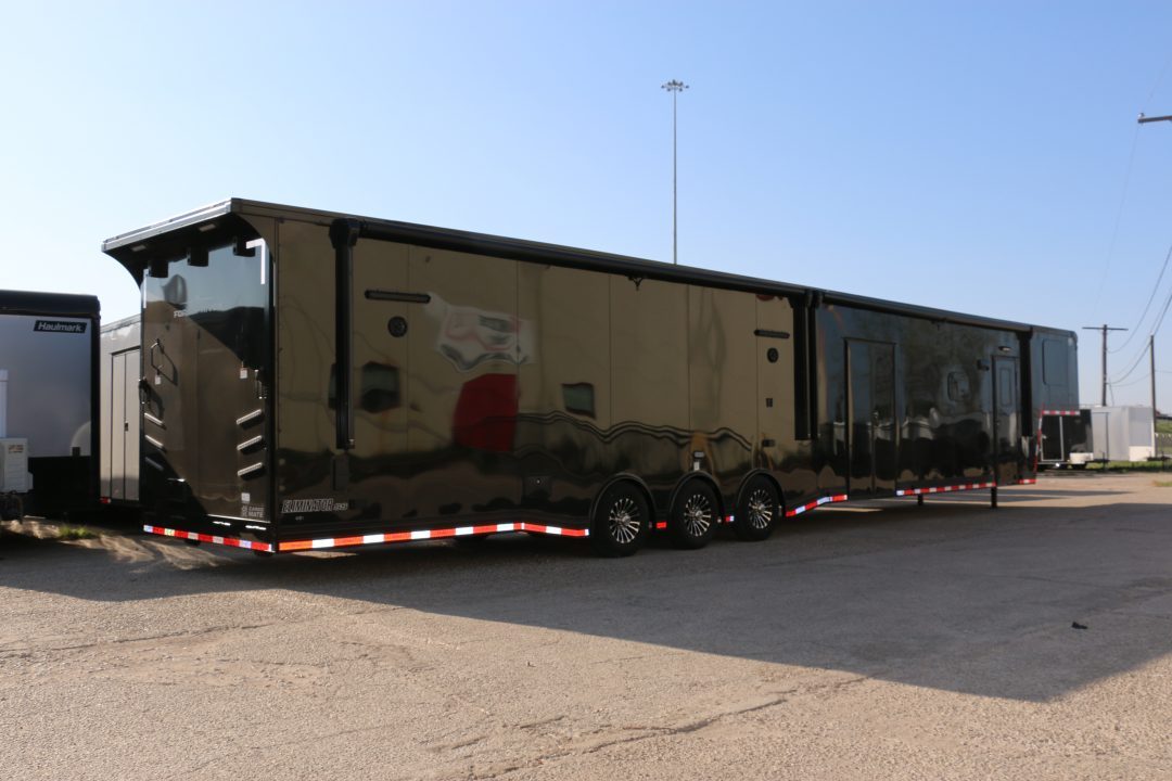 New 8.5x52' ELIMINATOR SS WITH LIVING QUARTERS, MINI SPLIT, KITCHEN, AWNING, AND MORE!!!
