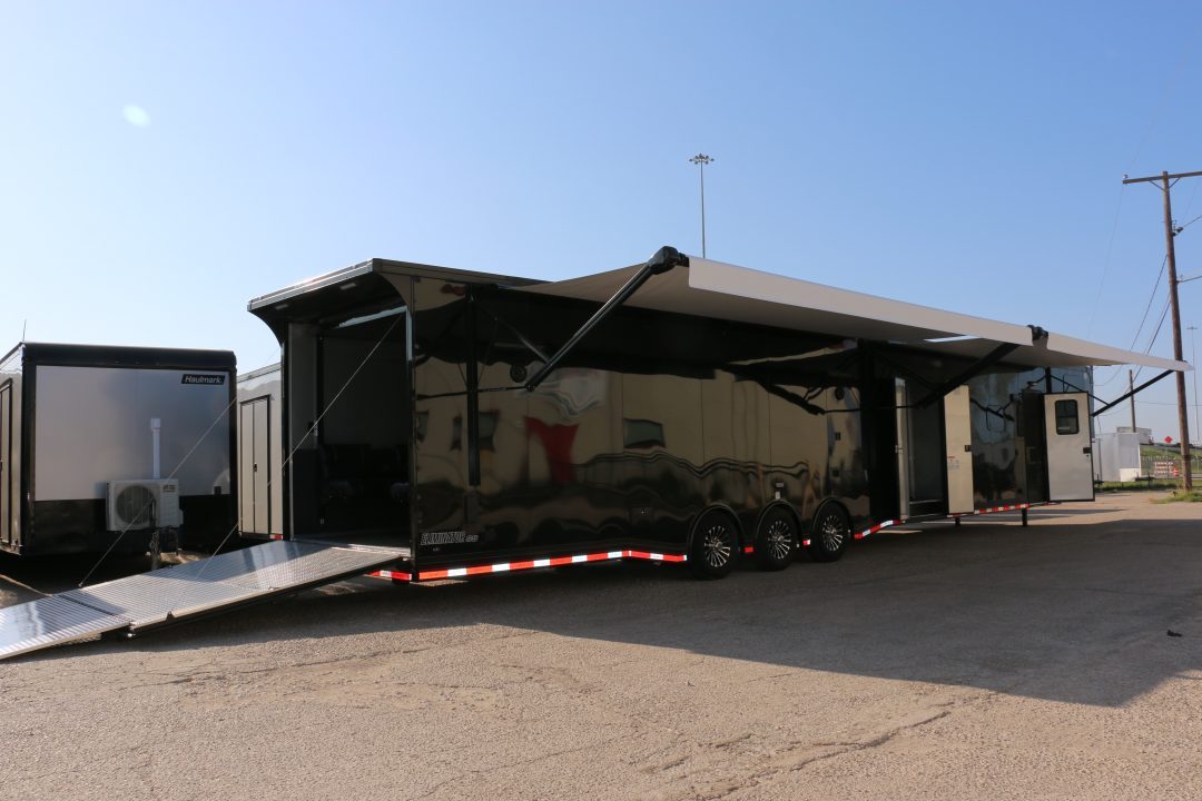 New 8.5x52' ELIMINATOR SS WITH LIVING QUARTERS, MINI SPLIT, KITCHEN, AWNING, AND MORE!!!