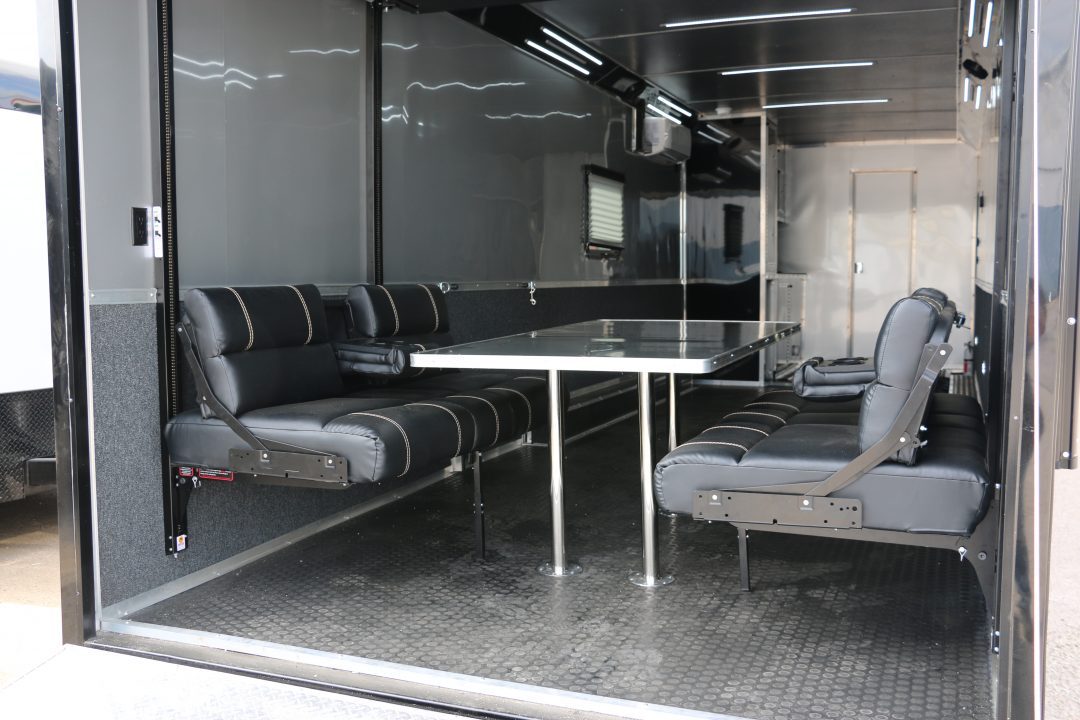 New 8.5x52' ELIMINATOR SS WITH LIVING QUARTERS, MINI SPLIT, KITCHEN, AWNING, AND MORE!!!