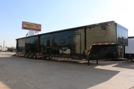 New 8.5x52' ELIMINATOR SS WITH LIVING QUARTERS, MINI SPLIT, KITCHEN, AWNING, AND MORE!!!