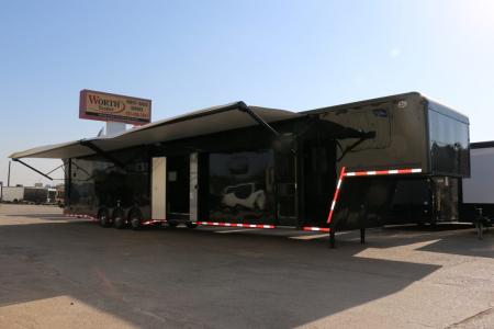 New 8.5x52' ELIMINATOR SS WITH LIVING QUARTERS, MINI SPLIT, KITCHEN, AWNING, AND MORE!!!