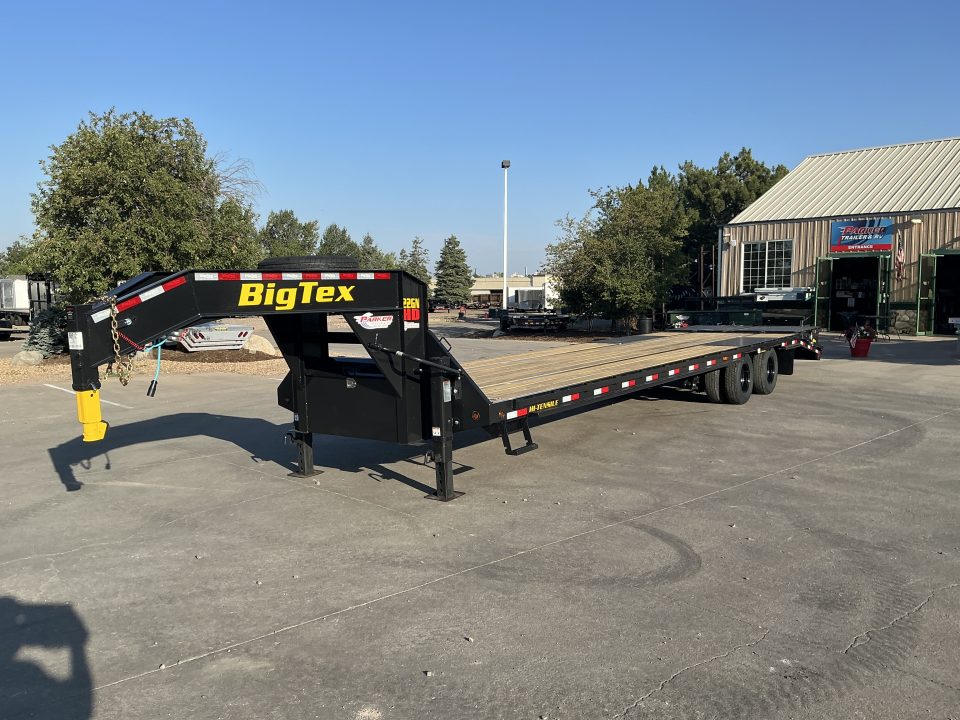 New 2027 Big Tex 22GN-35D5A-MRBK Flatbed Trailer
