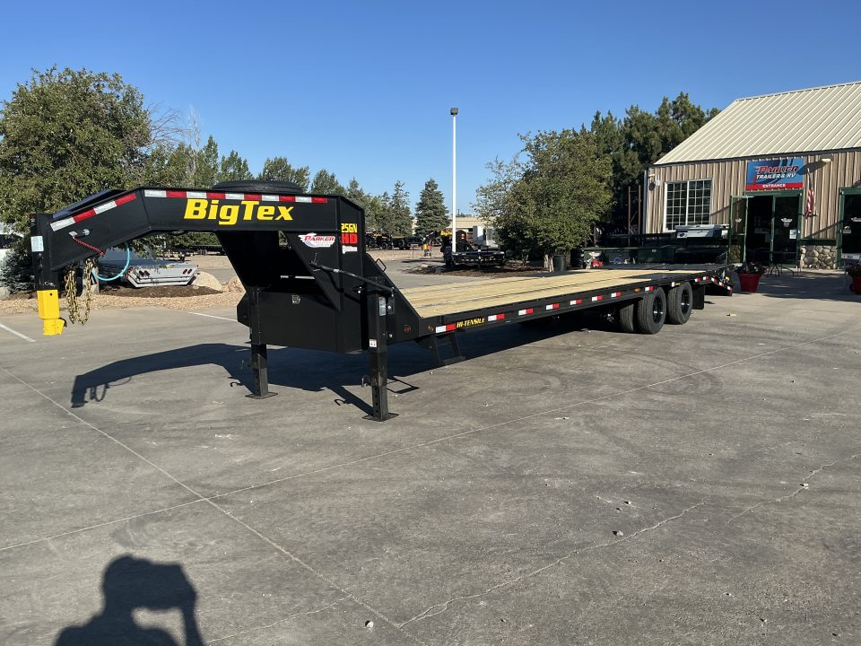New 2027 Big Tex 25GN-33D5A-MRBK Flatbed Trailer