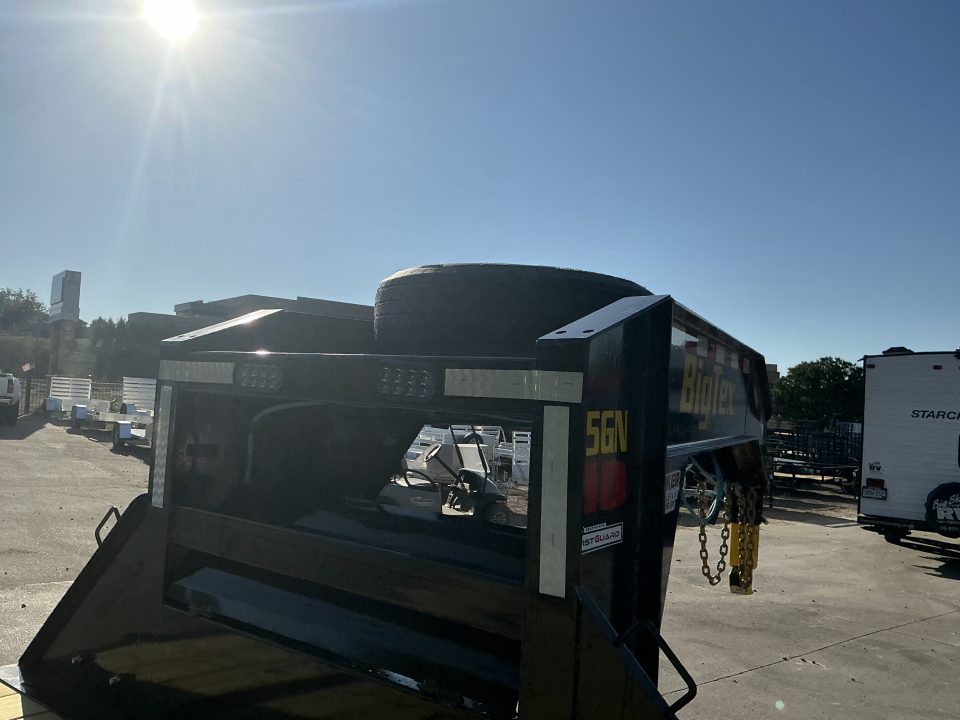 New 2027 Big Tex 25GN-33D5A-MRBK Flatbed Trailer