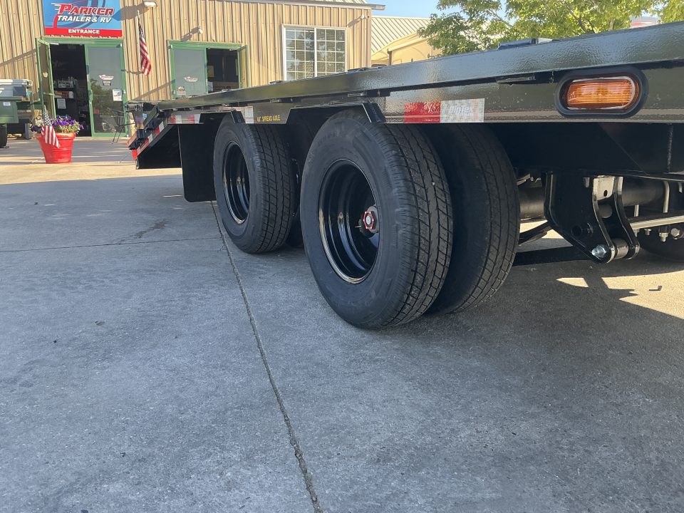New 2027 Big Tex 25GN-33D5A-MRBK Flatbed Trailer