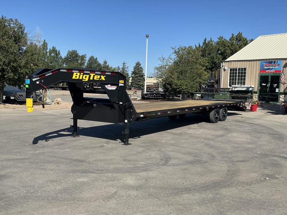 New 2027 Big Tex 14GN-33D5A-MRBK Flatbed Trailer