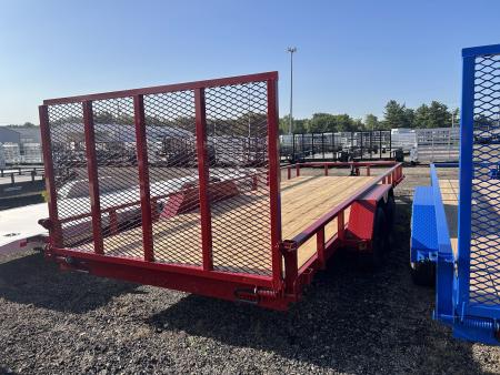 New 2026 Liberty 7 X 20 FT UTILITY TRAILER TUBE RAIL HD SPRING ASSIST RAMP