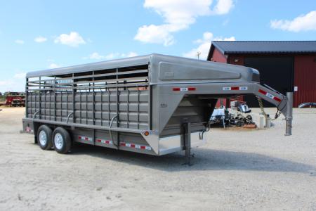 New 2026 GR Trailers 6.8' x 20' Gooseneck livestock Trailer