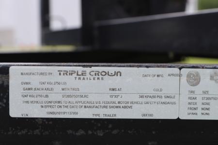 Used 2023 6x10 Triple Crown Utility Trailer