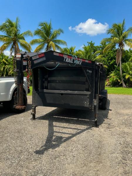 Consignment 2022 7x16 Gooseneck Dump Trailer – 14K GVWR | 4' Sides | Barn Doors Dump Trailer